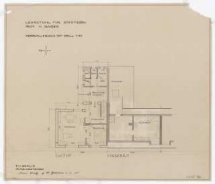 Vierfamilienhaus mit Stall: Grundriss Vierfamilienhaus 1:50