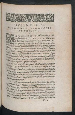 Dysenteriae Diagnosis, Prognosis Et Therapia.
