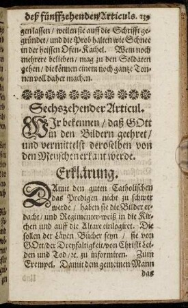 Sechszehender Articul. - Zwantzigster Articul.