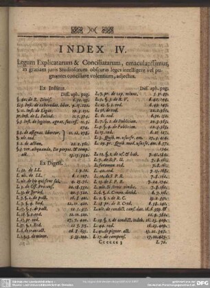Index IV.