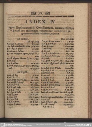 Index IV.