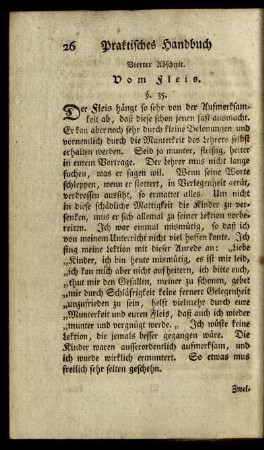 Vierter Abschnitt. Vom Fleis