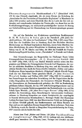 D. H. W. Schultz & Sohn, 250 Jahre Geschäfts-Jubiläum, 100 Jahre im Familienbesitz : Hamburg, 1966