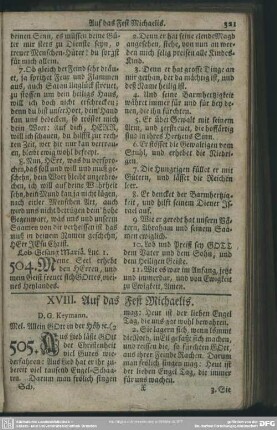 XVIII. Auf das Fest Michaelis