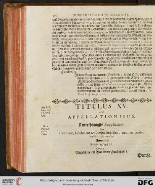 Titulus XV. De Appellationibus