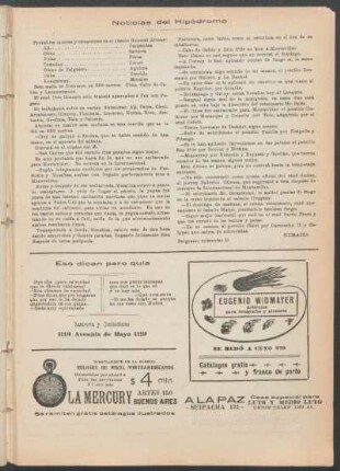 Noticias del Hipódromo