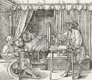 Zeichnen mit Diopter, A. Dürer