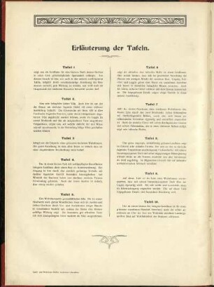 Erläuterung der Tafeln.