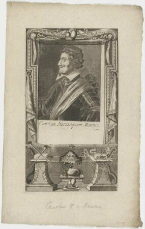Bildnis des Carol III. Hertzog von Mantua