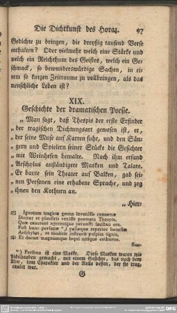XIX. Geschichte der dramatischen Poesie