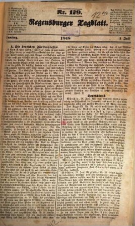 Regensburger Tagblatt : Kampf-Organ für nationale Freiheit und soziale Gerechtigkeit. 1848, 7 - 12