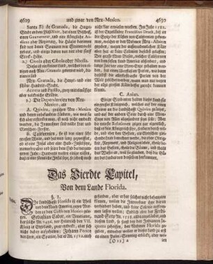 Das Vierdte Capitel, Von dem Lande Florida.
