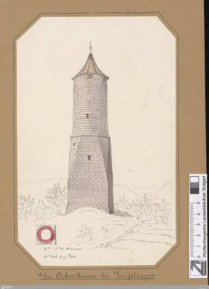 Der Oedenthurm bei Geisslingen