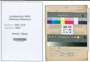 Entnazifizierung Maria Heinen , geb. 10.05.1912 (Kauffrau)