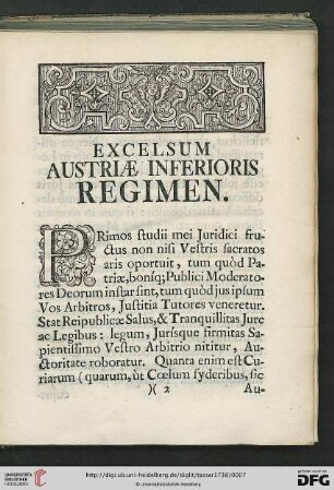 Excelsum Austriae Inferioris Regimen