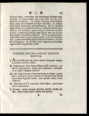 Theses Miscellaneae Respondentis