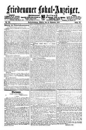 Nr. 258, 10.11.1919