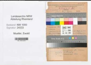Entnazifizierung Ewald Mueller, geb. 18.05.1906 (Gaertner)