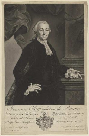 Bildnis des Joannes Christophorus de Rauner