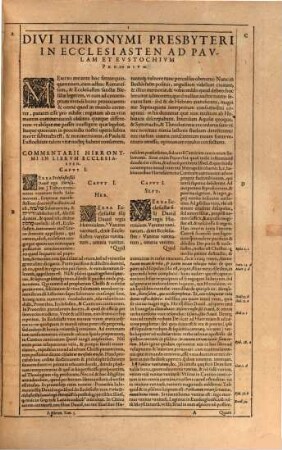 Sancti Hieronymi Stridoniensis Opera Omnia, Qvæ Extant, 5. Continens Ecclesiasten, Et Duodecim Prophetas Minores