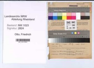 Entnazifizierung Friedrich Otto , geb. 27.03.1904 (Oberpostrat)