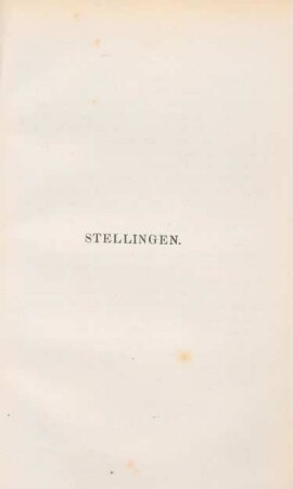 Stellingen