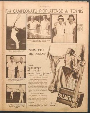 Del Campeonato Rioplatense de Tennis [Fotografías]