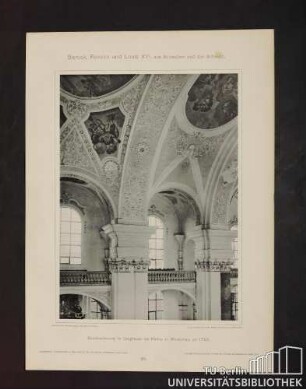 20. Stuckverzierung im Langhause der Kirche zu Weissenau, um 1720.