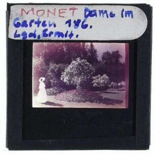 Monet, Dame im Garten