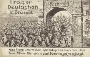 Einzug der Deutschen in Brüssel.