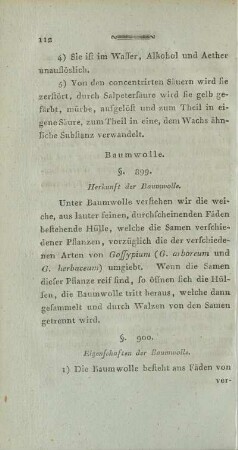 Baumwolle.