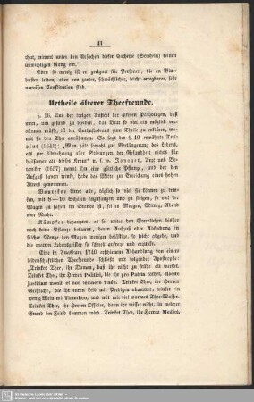 Urtheile älterer Theefreunde