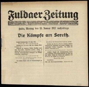 Ausgabe vom Montag, den 15. Januar 1917.