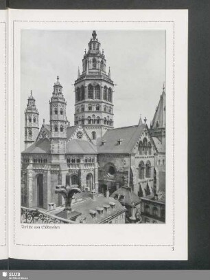 Dom zu Mainz. Ansicht von Südwesten