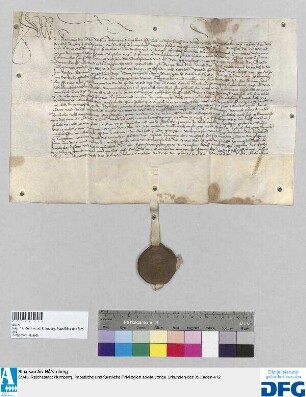Der Rat der Stadt Breslau beurkundet, dass Berthold Waldstromer von Prokenfels vor ihm den zwischen dem Rat der Stadt Nürnberg und der Waltstromer'schen Familie am 4. März 1496 aufgerichteten Vertrag über die Frantz Waltstromer'sche Hinterlassenschaft auch für seine Person angenommen und beschworen habe. - Siegler: die Stadt Breslau.