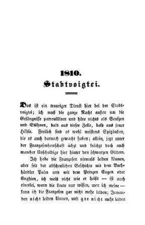 1810. Stadtvoigtei