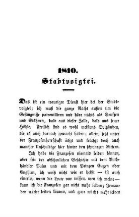1810. Stadtvoigtei