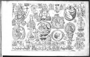 1, [Tafeln]: Glauben, Wissen und Kunst der alten Hindus in ursprünglicher Gestalt, und im Gewande der Symbolik. 1, [Tafeln]