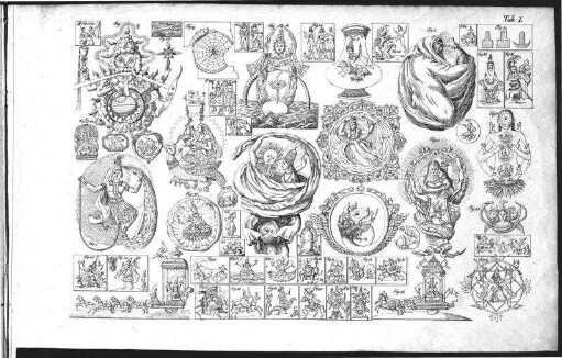 1, [Tafeln]: Glauben, Wissen und Kunst der alten Hindus in ursprünglicher Gestalt, und im Gewande der Symbolik. 1, [Tafeln]