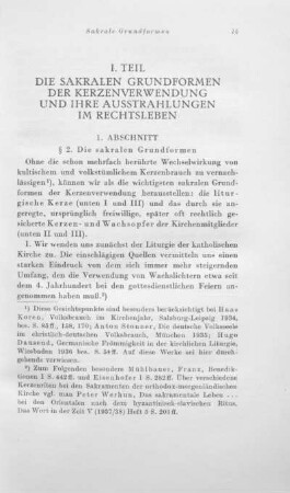§ 2. Die sakralen Grundformen