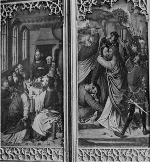 Innenseite: Das Abendmahl und der Judaskuss