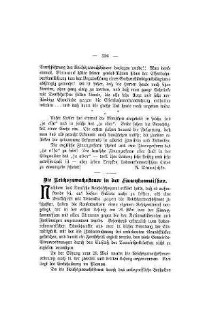 Die Reichszuwachssteuer in der Finanzkommission