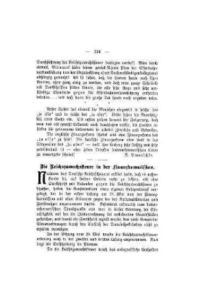 Die Reichszuwachssteuer in der Finanzkommission