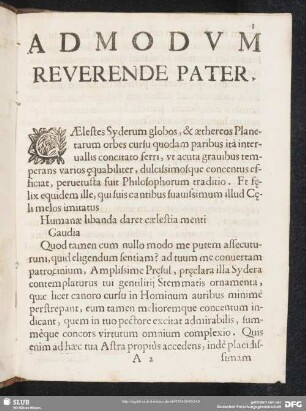 Admodum reverende pater
