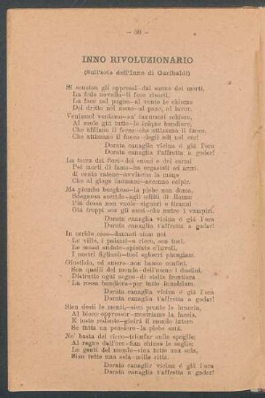 Inno rivoluzionario : (Sull'aria dell'inno di Garibaldi)