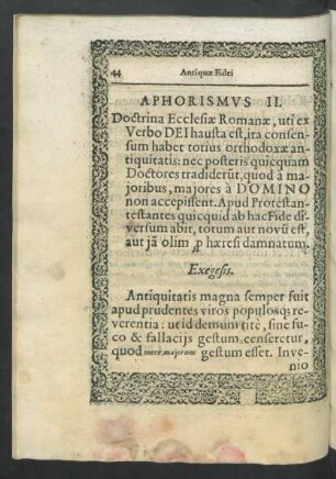 Aphorismus II.