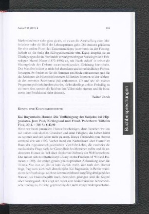 Kunst- und Kulturgeschichte.