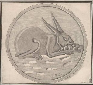 Hase, Taf. 17 aus: Disegni intagliati in rame di pitture antiche ritrovate nelle scavazioni di Resina, Neapel 1746