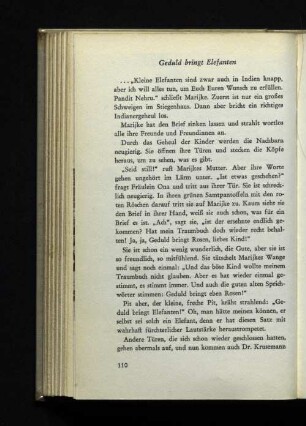 Geduld bringt Elefanten