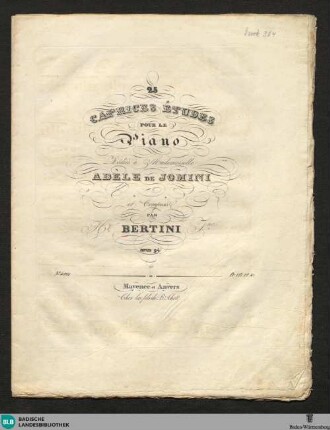 25 caprices études : pour le piano; op. 94